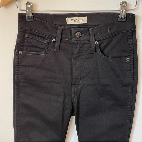 Madewell 10" High Rise Skinny Jeans in Black Frost - Picture 2 of 6